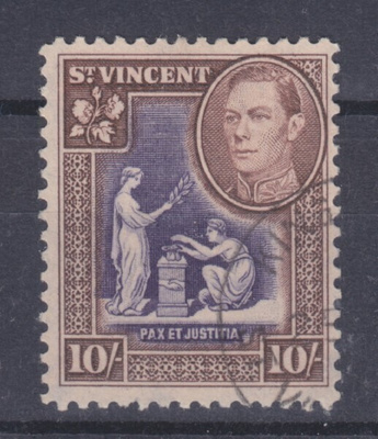 St Vincent 1938 Mi 132  vanhaa
