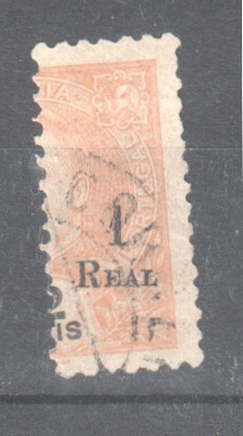Portugalin Intia 1911 puoliks merkki leimattuna . vanhaa