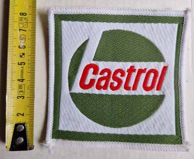 Castrol vintage kangasmerkki