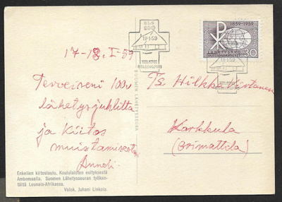 Helsinki - Suomen lähetysseura 100v 19.1.1959