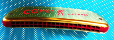 Huuliharppu saksalainen HOHNER; paras musiikki, kirkas