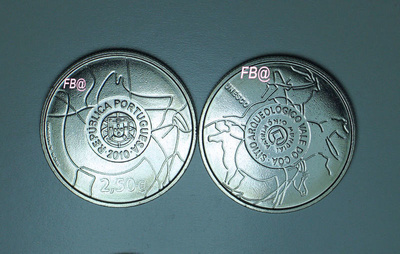 2010 Portugal 2,50 Euro juhlaraha 2½ UNESCO VALE DO COA
