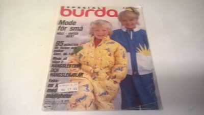 Burda mode för små höst/vinter 1986-87