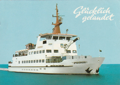 LAIVAKORTTI - MS SPIEKEROOG I
