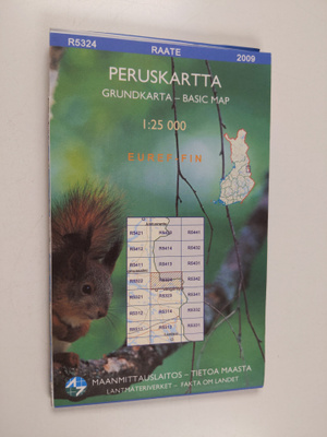 Peruskartta R5324 1:25 000 Raate, 2009