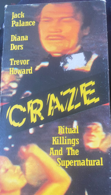 Craze VHS Freddie Francis, Jack Palance