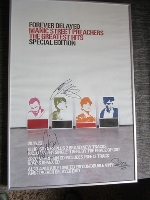 manic street preachers . kehystetty taulu NIMMAREILLA !!