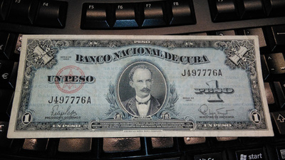 Kuuba Cuba 1 Peso 1960 P77b sn776 VF-