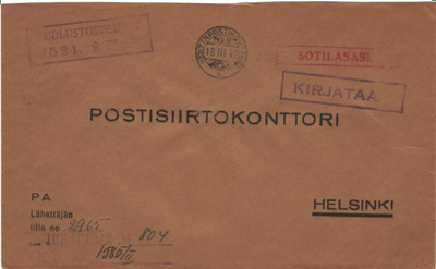 SOTILASASIAA KPK 2 +KIRJATAAN+PUOLUSTUSV.7521/2KPK