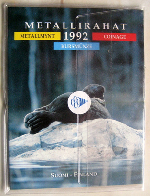 Metallirahat 1992 Avaamaton kansio (hyl)