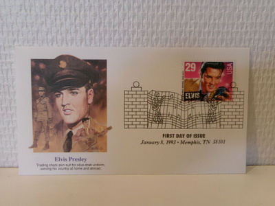 FDC- ensipäiväkuori - Elvis Presley -1993 Memphis