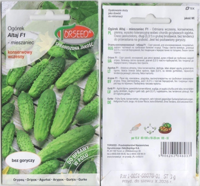 Kurkku "Altaj" F1 siemenet #