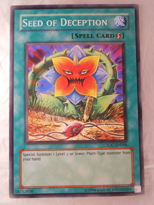 Yu-Gi-Oh loitsu Seed of Deception