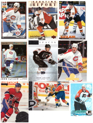9 x JOHN LeCLAIRE Canadiens, Flyers
