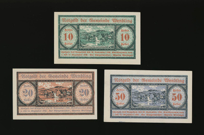 Itävalta 10, 20, 50, Heller, Wendling 1920