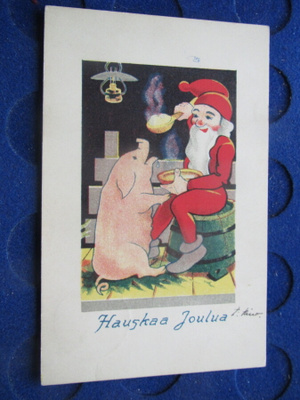 Hauskaa Joulua. Postikortti