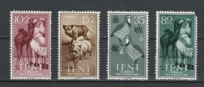 (S0346) IFNI, 1960 (Animals). Mi ## 188-191. MNH**
