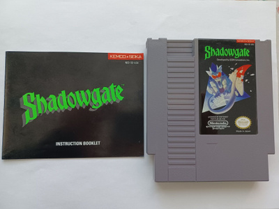 Shadowgate NES USA Peli & Ohjekirja