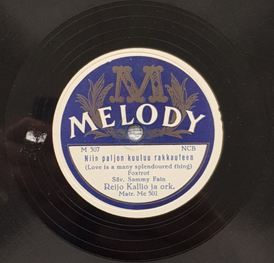 Savikiekko 1956 - Reijo Kallio - Melody M 307
