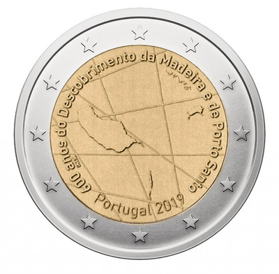 ** PORTUGALI 2€ 2019 Madeira pillerissä **
