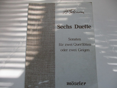 NUOTTIVIHKO GEORG PHILIPP TELEMANN SECHS DUETTE