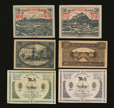 Itävalta Notgeld 6 kpl, erä 18