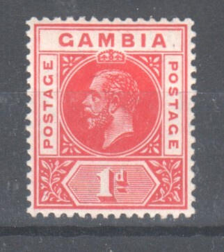 Gambia 1912 Yrjö V  wm 3 postituoreena
