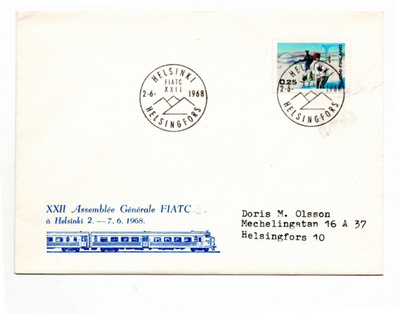 Helsinki: Assemblee FIATC (erikoisleima 2.6.1968)