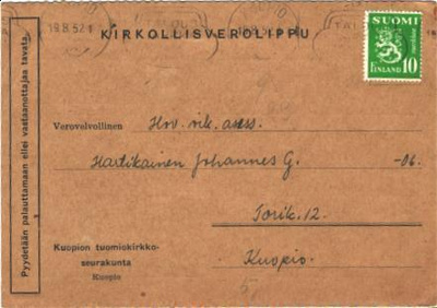 POSTILÄHETYS KUOPIO VIESTILEIMA