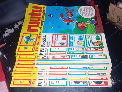 16 kpl ruutu sarjakuvalehti vuodelta 1974 ( SIS POSTIKULU