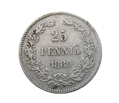 25 penniä 1889