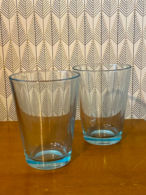 Iittala Kartio iso turkoosi 40cl juomalasi 2 kpl