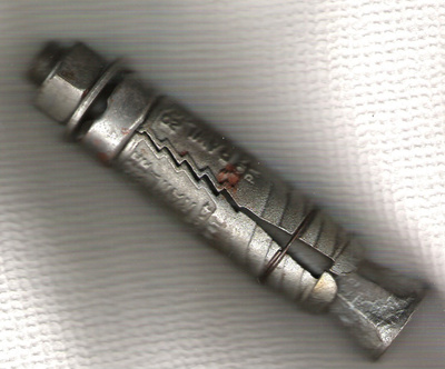 Ankkuri, pultit,  2 kpl. PFG, M 16 ja Rawlblug, M 20.
