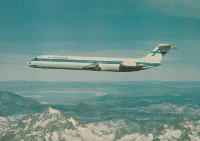 LENTOKONEKORTTI - DC-9-50 FINNAIR