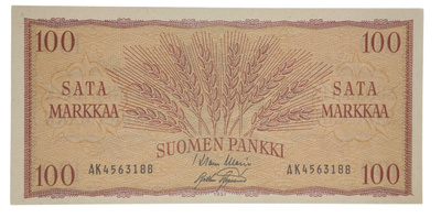 100 Markkaa 1957 AK4563188