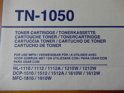 BROTHER TN-1050 ALKUPERÄINEN MUSTA VÄRIKASETTI