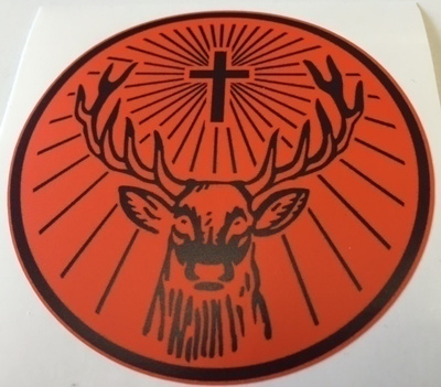 Jägermeister pyöreä tarra