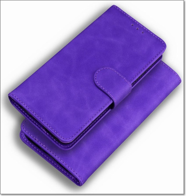 iPhone 12 / 12 Pro -  Lila kunnon lompakko-suojakuori #26289