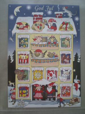 Joulumerkkiarkki 1999 ** 20 merkkiä!