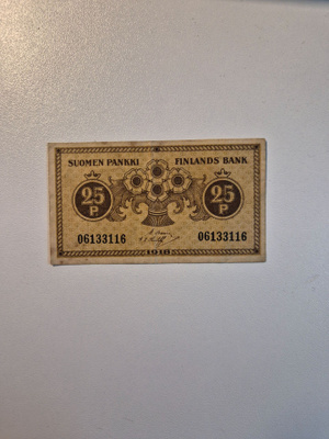 Suomi	1918	 0,25 	penniä  (14355)