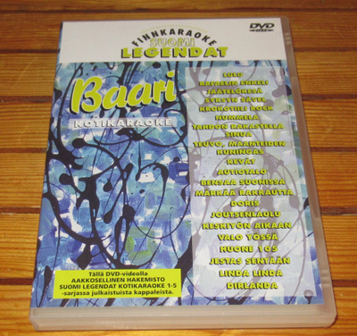 Finnkaraoke Suomi legendat, Baari kotikaraoke dvd.