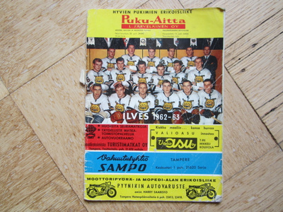 ILVES 1962-63 KAUSIKIRJA