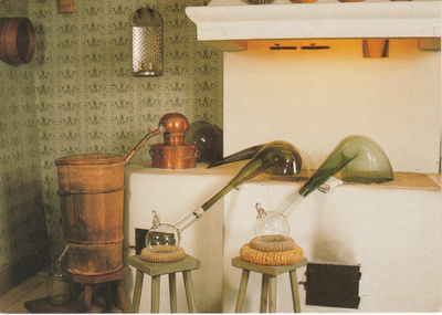Postikortti  TURKU, Apteekkimuseo, Vanha laboratorio