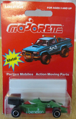 Benetton Formula 1 Racing Green 1986 Majorette France 1:55