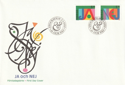 RUOTSI - 1995 Fa 1884/85 FDC KUORI
