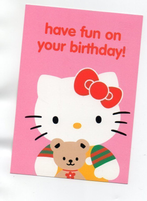 Hello Kitty °°HAVE FUN ON YOUR BIRTHDAY°° -KORTTI /Sanrio