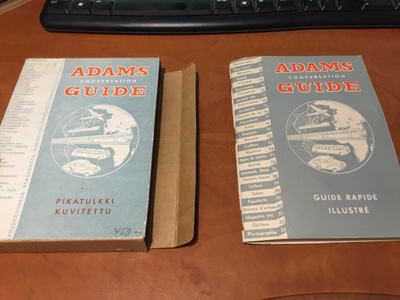 ADAMS CONVERSATION GUIDE KUVITETTU PIKATULKKI 1951
