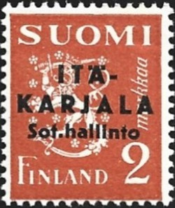1941 Itä-Karjala 2 mk Terävä A **  LaPe I-K 3 II