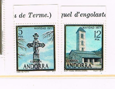 Esp Andorra 1977 - Joulu Christmas ++