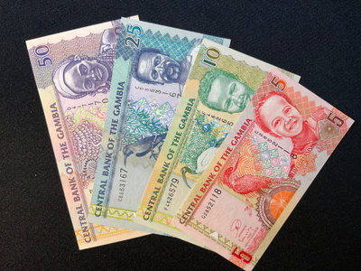 Central Bank of Gambia, Brittish Africa SET 4 banknotes
